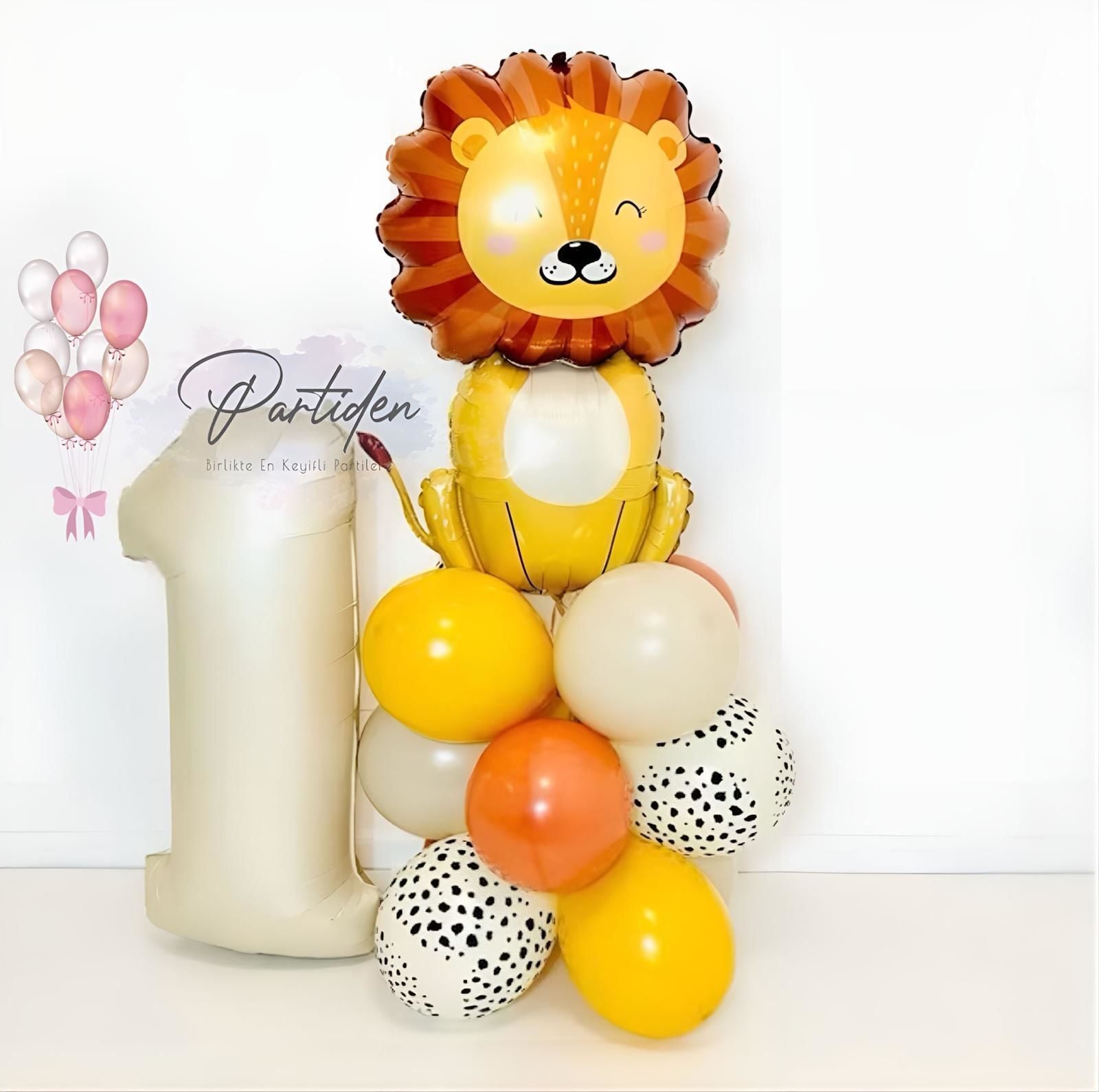 1 Yaş Aslan Balon Kit