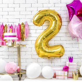 100CM 2 GOLD RAKAM BALON