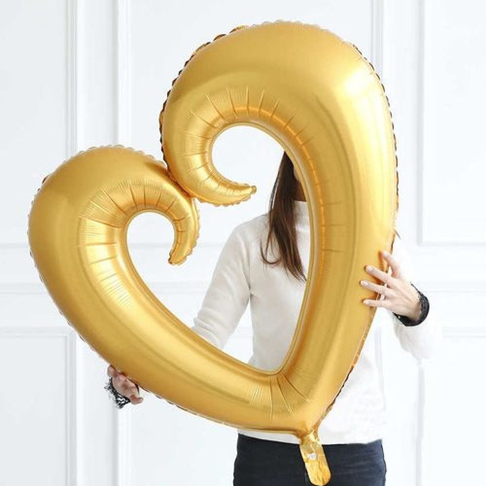 100cm Gold İçi Boş Kalp Folyo Balon