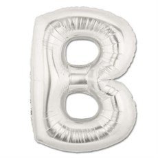 100CM B GÜMÜŞ HARF BALON