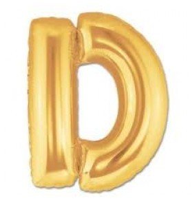 100CM D GOLD HARF BALON
