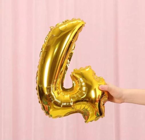 35CM 4 GOLD RAKAM BALON