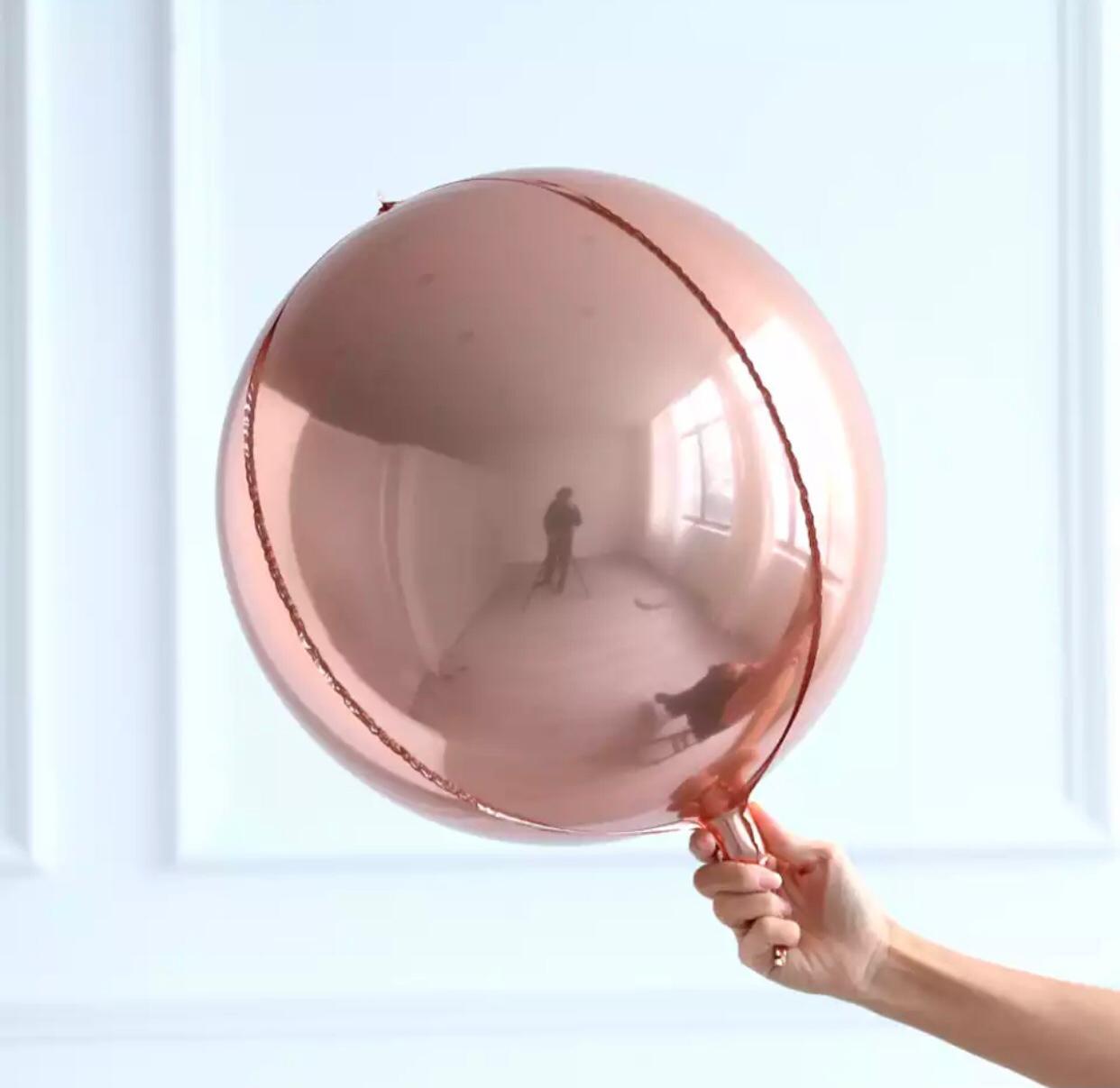 4d Rosegold Küre Folyo Balon