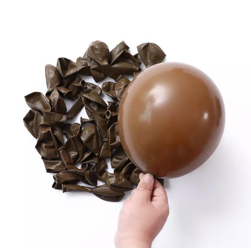 5 inç Mini Çikolata Makaron Balon 10 Adet
