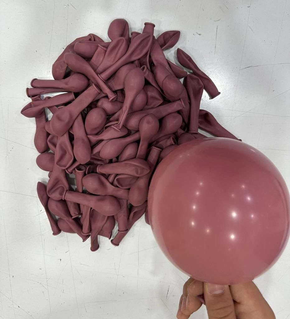 5 inç Mini Gül Kurusu Retro Balon 10 Adet