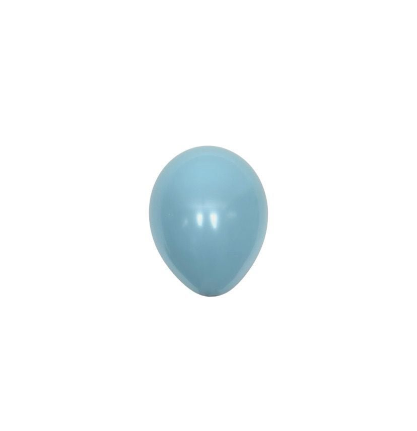 5 inç Mini Mavi Cam Retro Balon 10 Adet