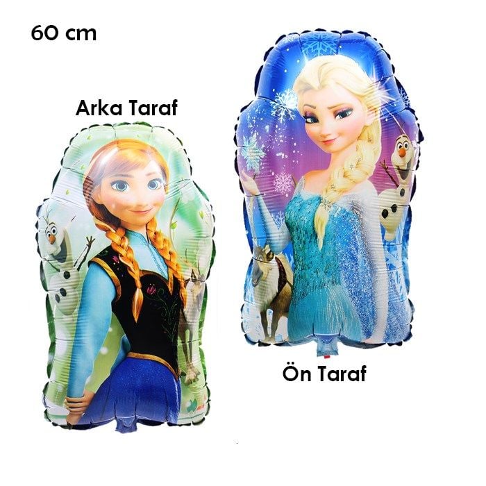 Elsa Anna Çift Taraflı Folyo Balon