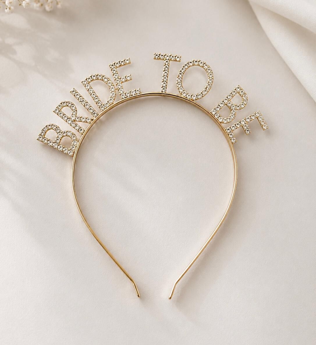 Gold Swarovski Bride To Be Taç