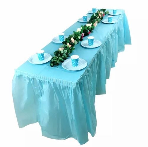 Mavi Plastik Masa Eteği 75x420